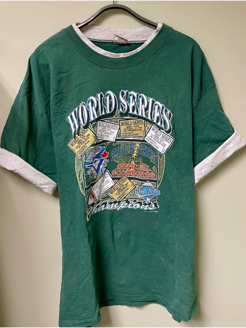 1993 Blue Jays World Series Graphic Tee- Men’s size XL